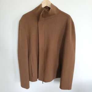 Giorgio Armani wool jacket caramel brown